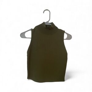House of Harlow 1960 Dark Green Mock Neck Top